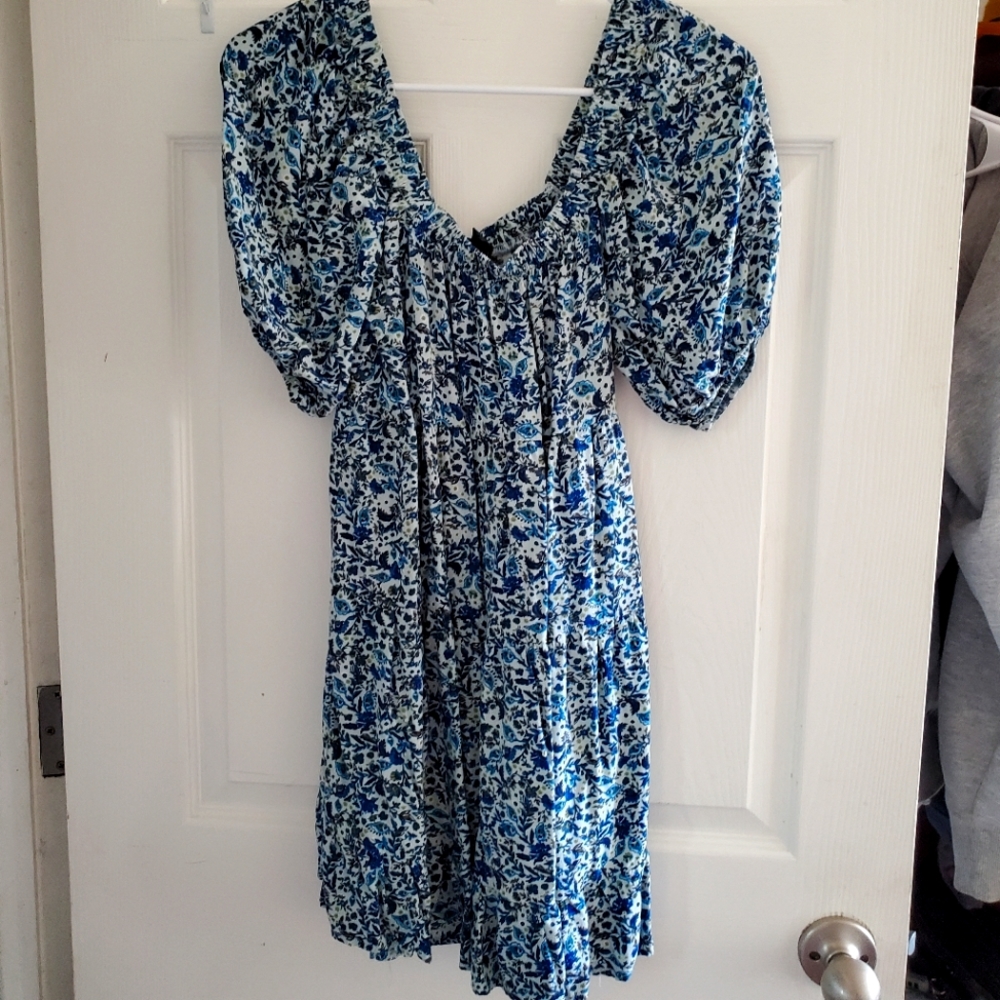 Wild Fable Floral Puffy Sleeve Dress